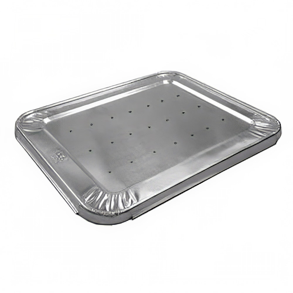 Handi-Foil Half Size Steam Pan Lid - Aluminum Foil (2049-30-100P)