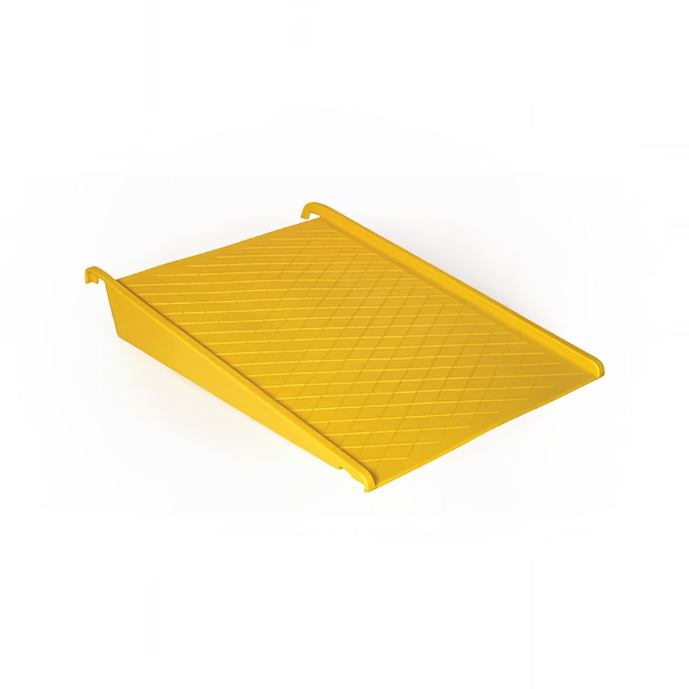 Eagle Manufacturing Pallet Ramp w/ 1,500 lb Capacity - 45 1/2"L x 32"W x 8"H, Polyethylene, Yellow (1689)