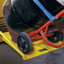 Eagle Manufacturing Curb Ramp w/ 1,000 lb Capacity - 27"L x 27"W x 4"H, Polyethylene, Yellow (1794) thumbnail 5