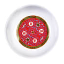 Thunder Group 1101TR 1 oz Melamine Sauce Dish, Red/White thumbnail 2