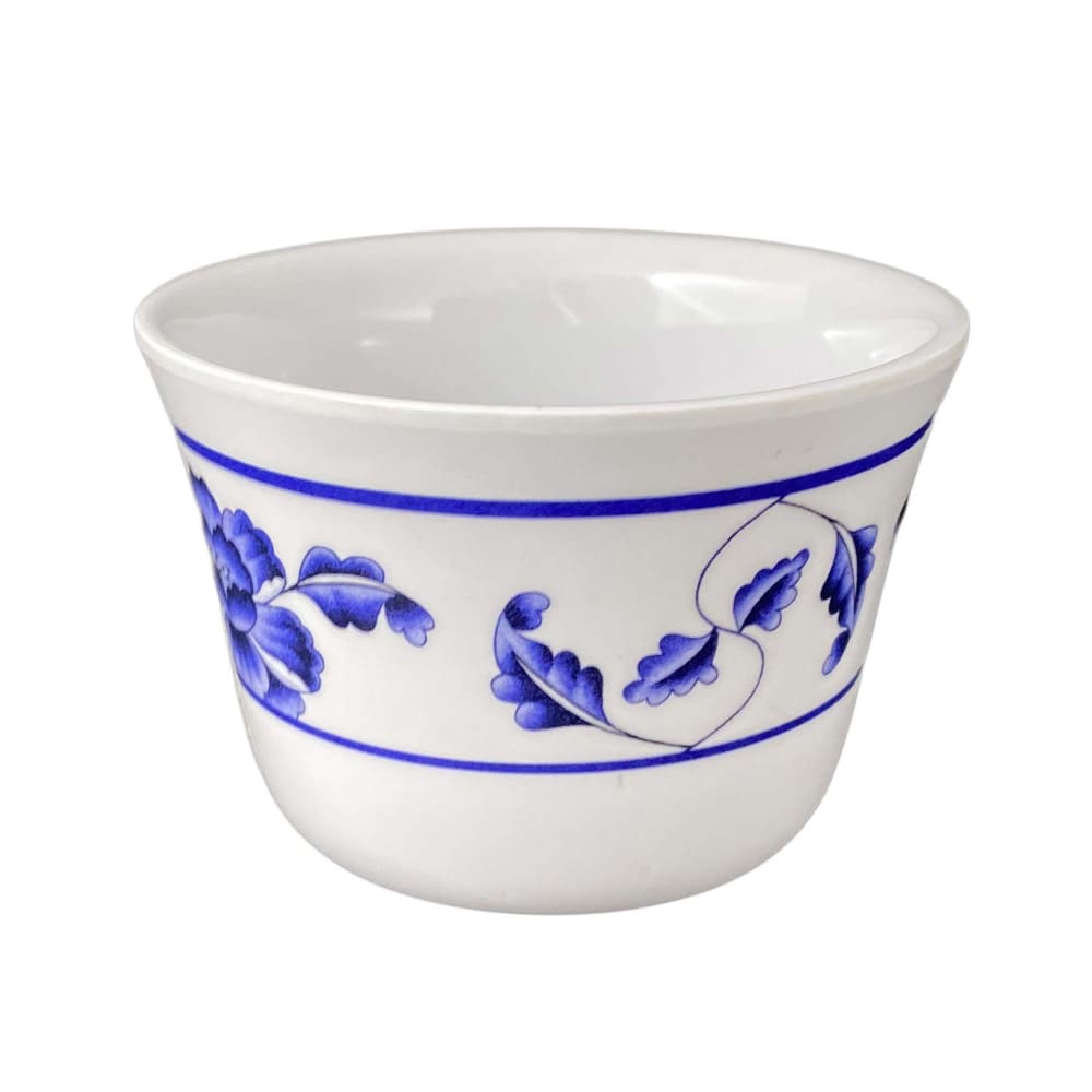 Thunder Group 9152TB 5 oz Melamine Tea Cup, White/Blue