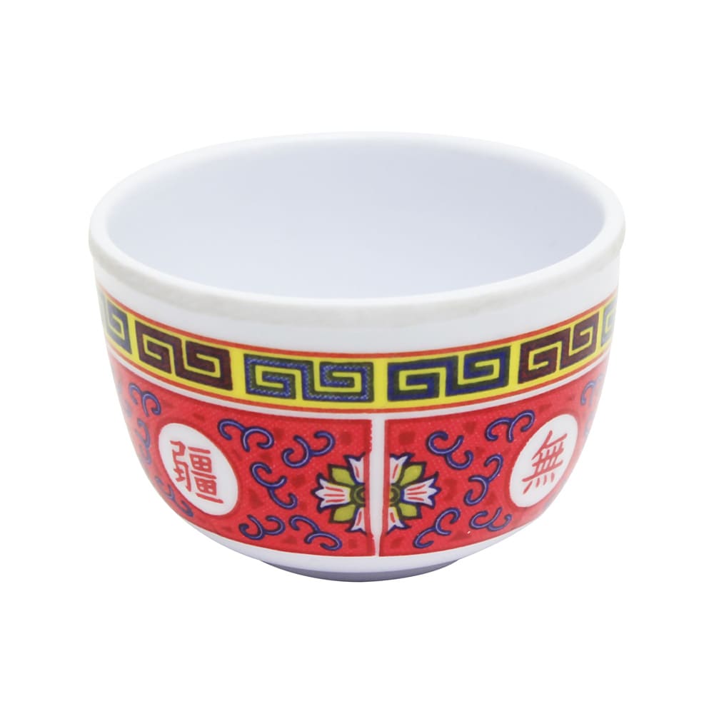 Thunder Group 9156TR 1 1/2 oz Melamine Cup, Red/White
