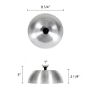 Thunder Group ALBD006 6" Dome Grill Basting Cover w/ Bakelite Knob Handle, Aluminum thumbnail 2