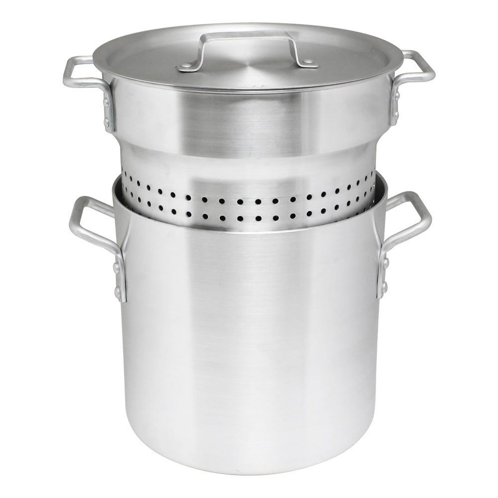 Thunder Group ALSKPC112 3 Piece 12 qt Pasta Cooker - Aluminum