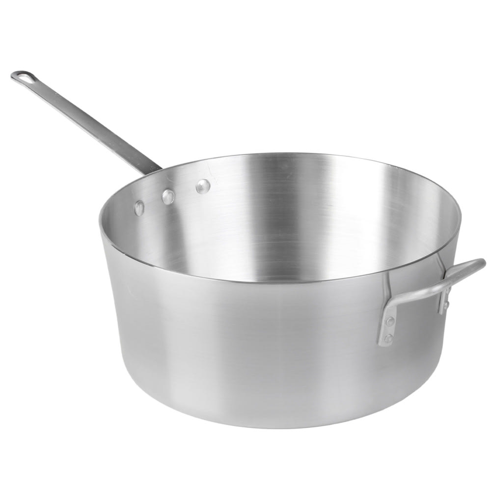 Thunder Group ALSKSS008 10 qt Aluminum Saucepan w/ Solid Metal Handle