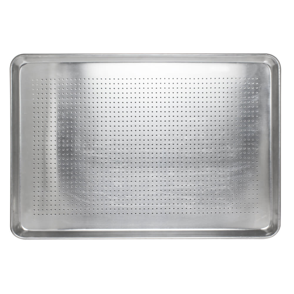 Thunder Group ALSP1813PF 1/2 Half Size Bun / Sheet Pan - 18" x 13", 20 gauge Aluminum, Perforated