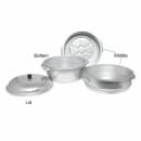Thunder Group ALST001 11 3/8" Round Chinese Steamer Set, Aluminum thumbnail 3