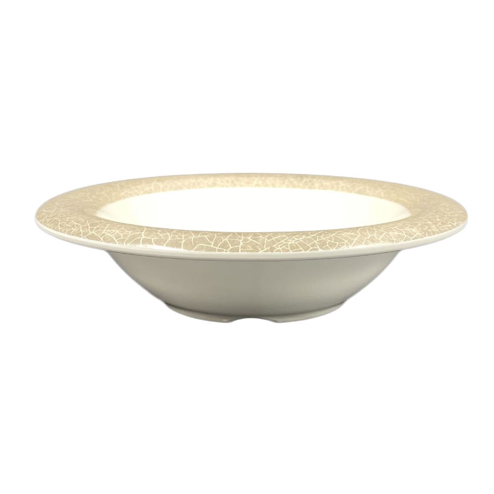 Thunder Group DM5608J 8 oz Round Melamine Salad Bowl, Beige