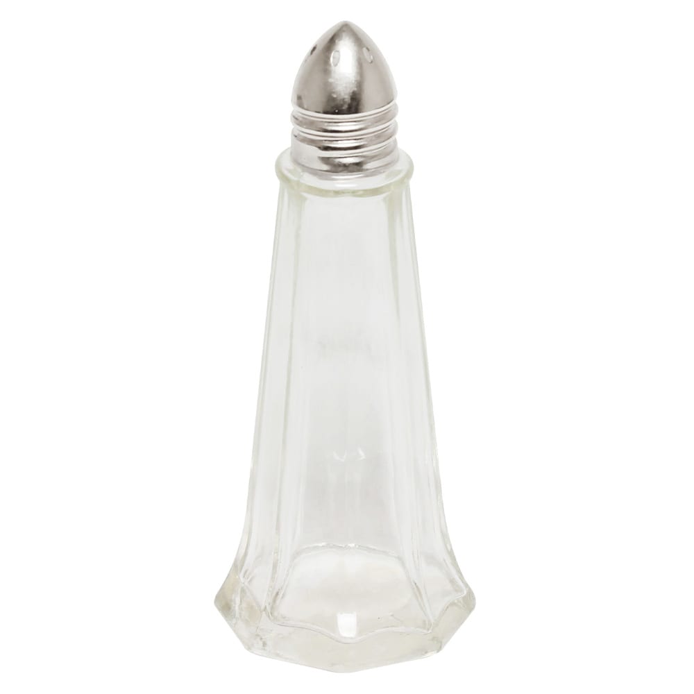 Thunder Group GLTWTS001 1 oz Salt/Pepper Shaker - Glass, 4 1/4"H