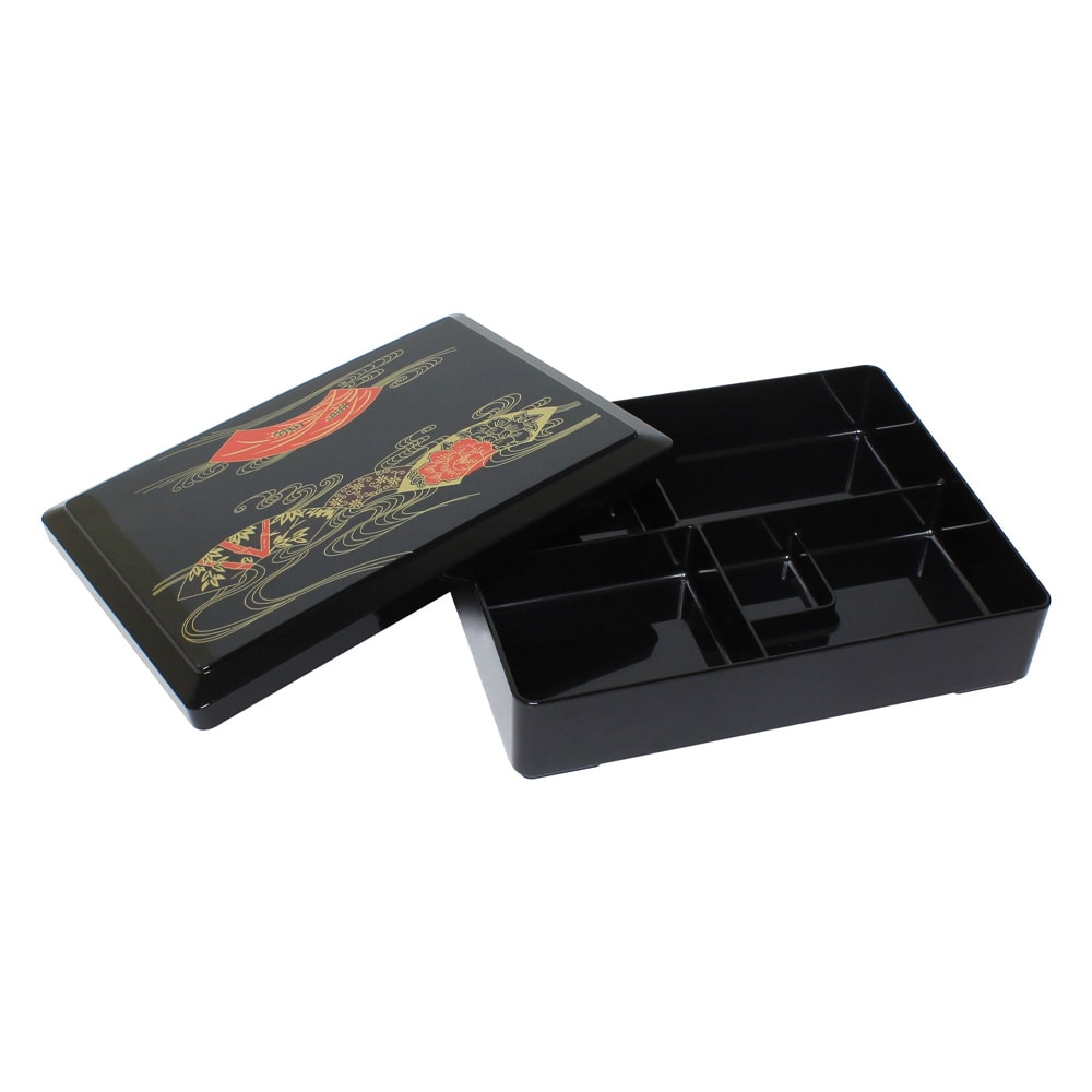 Thunder Group JPRB002 5 Compartment Bento Box w/ Fixed Tray