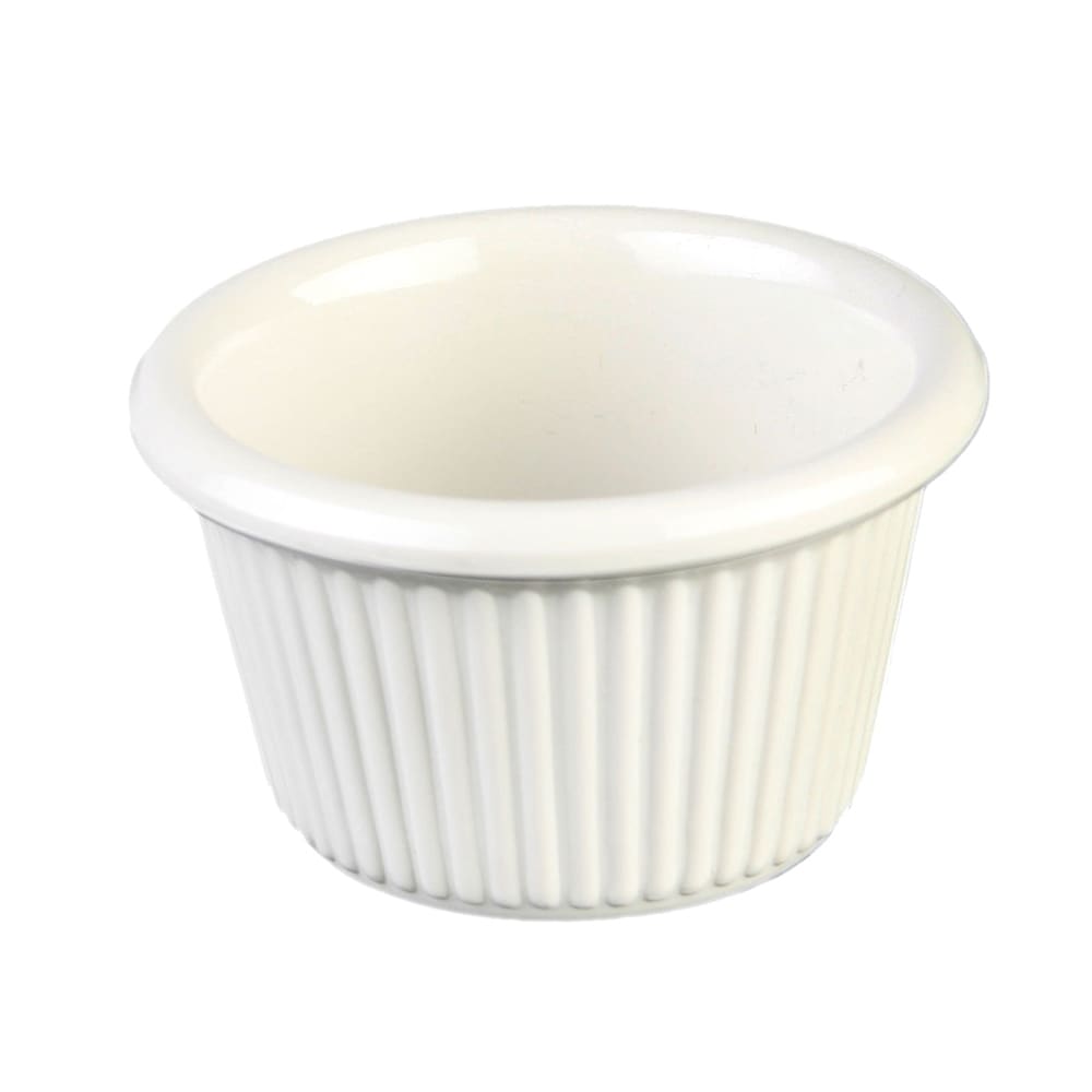Thunder Group ML507B1 1 1/2 oz Fluted Melamine Ramekin, Bone