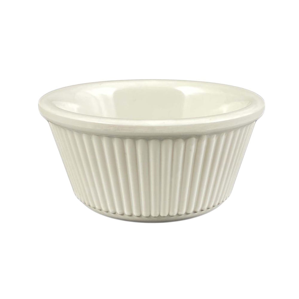 Thunder Group ML531B1 3 oz Fluted Melamine Ramekin, Bone