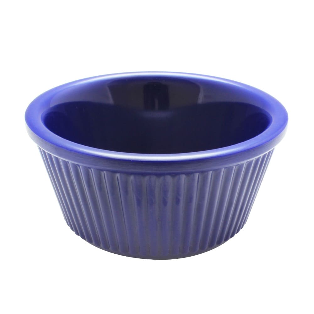 Thunder Group ML531CB1 3 oz Fluted Melamine Ramekin, Cobalt Blue
