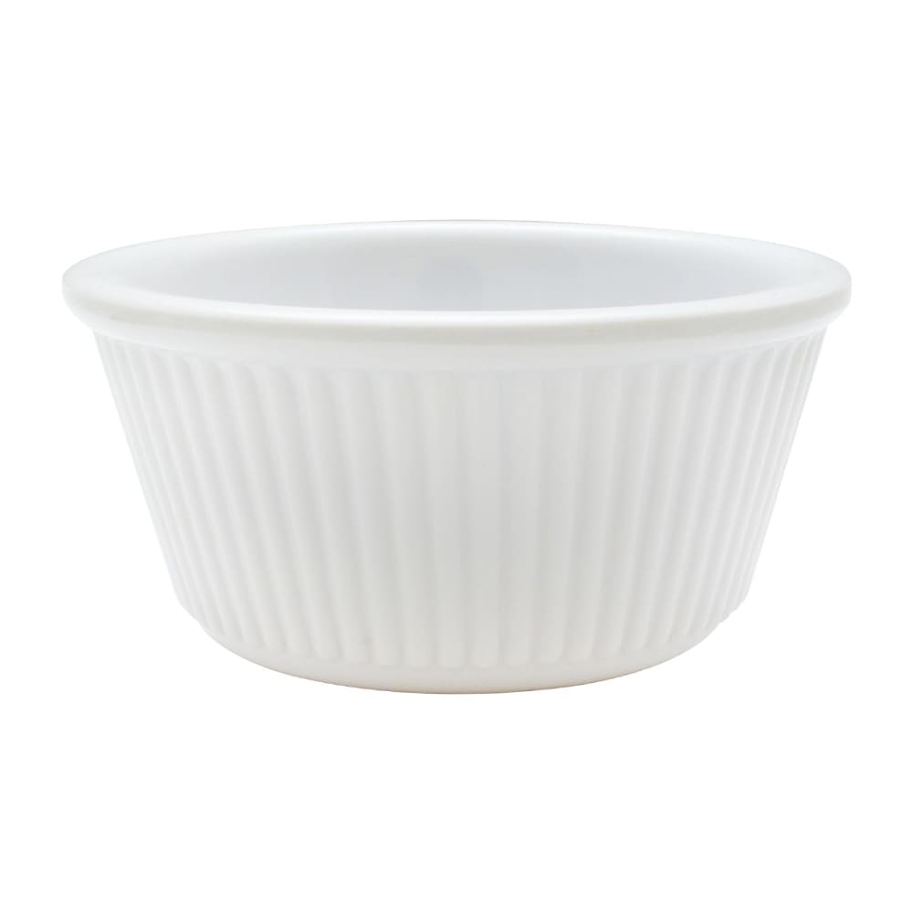 Thunder Group ML531W1 3 oz Fluted Melamine Ramekin, White