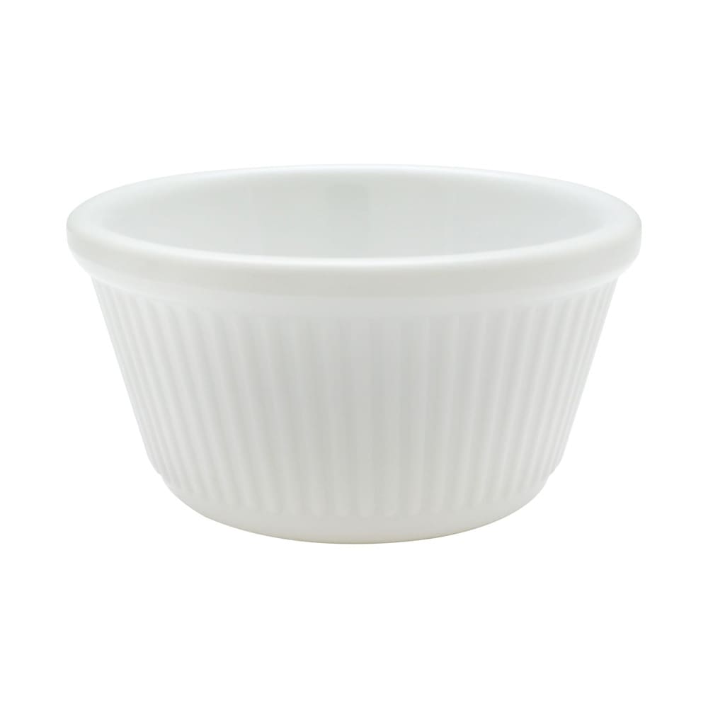 Thunder Group ML532W1 4 oz Fluted Melamine Ramekin, White