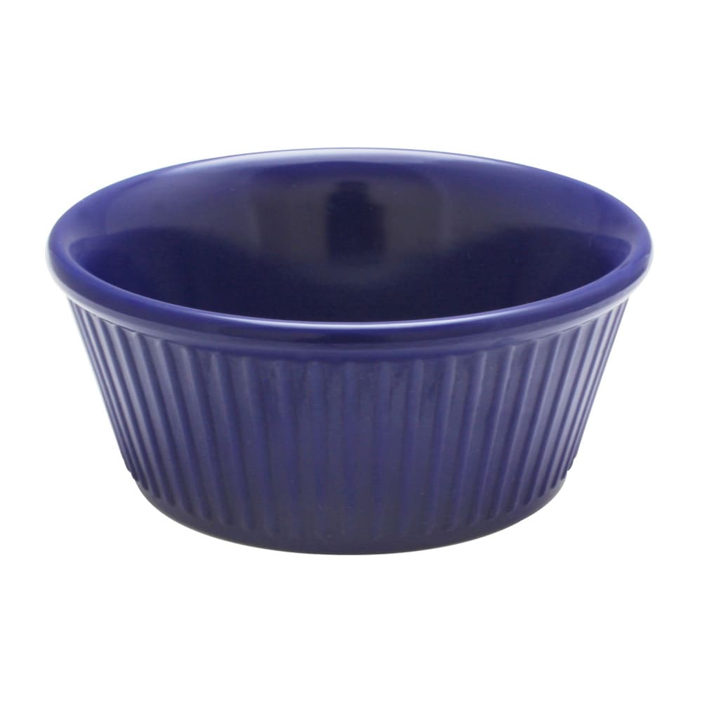 Thunder Group ML533CB1 3 1/2 oz Fluted Melamine Ramekin, Cobalt Blue