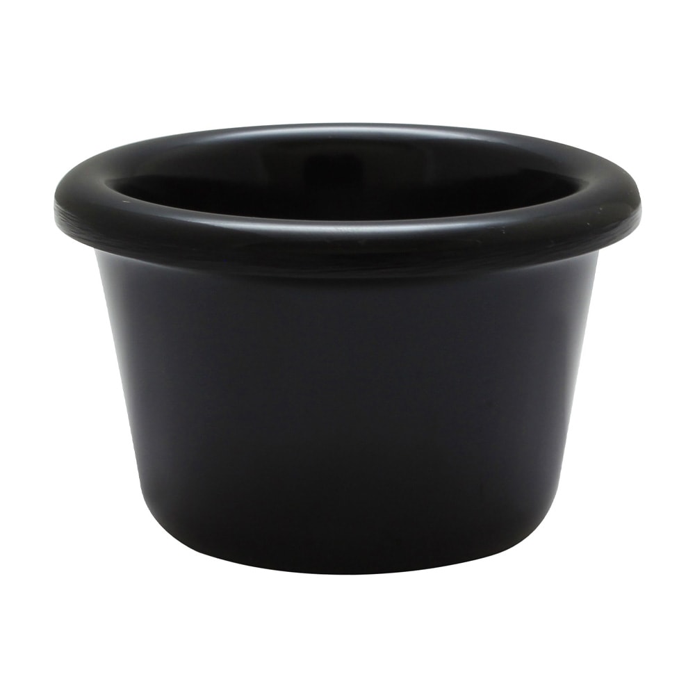 Thunder Group ML534BL1 1 1/2 oz Smooth Melamine Ramekin, Black