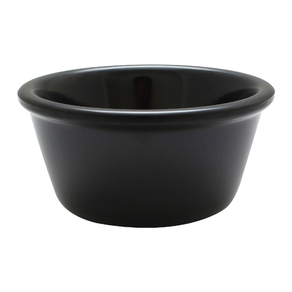 Thunder Group ML537BL1 3 oz Smooth Melamine Ramekin, Black