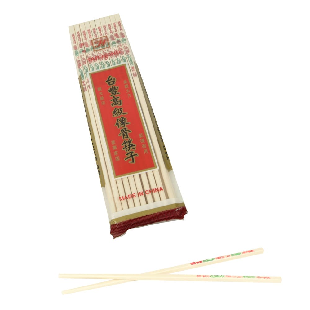 Thunder Group PLCS001 10 3/4" Dragon Chopstick Pairs - Plastic, White