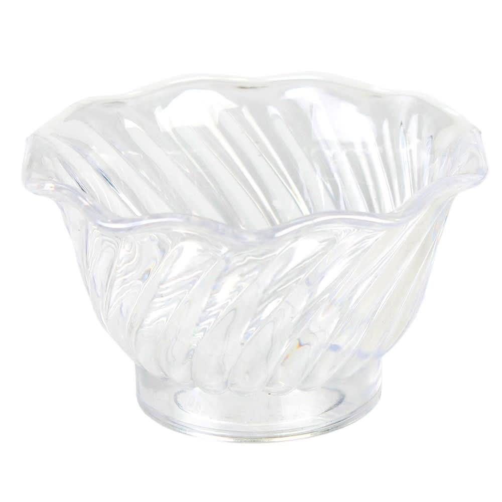 Thunder Group PLDS005C 5 oz Swirl Tulip Dessert Dish, Clear