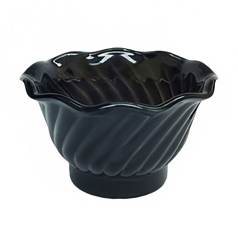 Thunder Group PLDS005K 5 oz Swirl Tulip Dessert Dish, Black