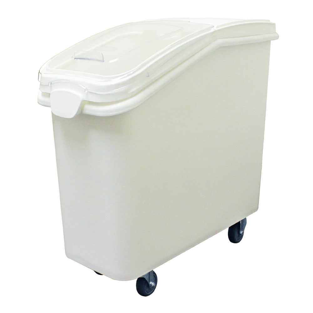 Thunder Group PLIB021C Ingredient Bin - 21 Gallon Capacity, Clear Lid/White Base