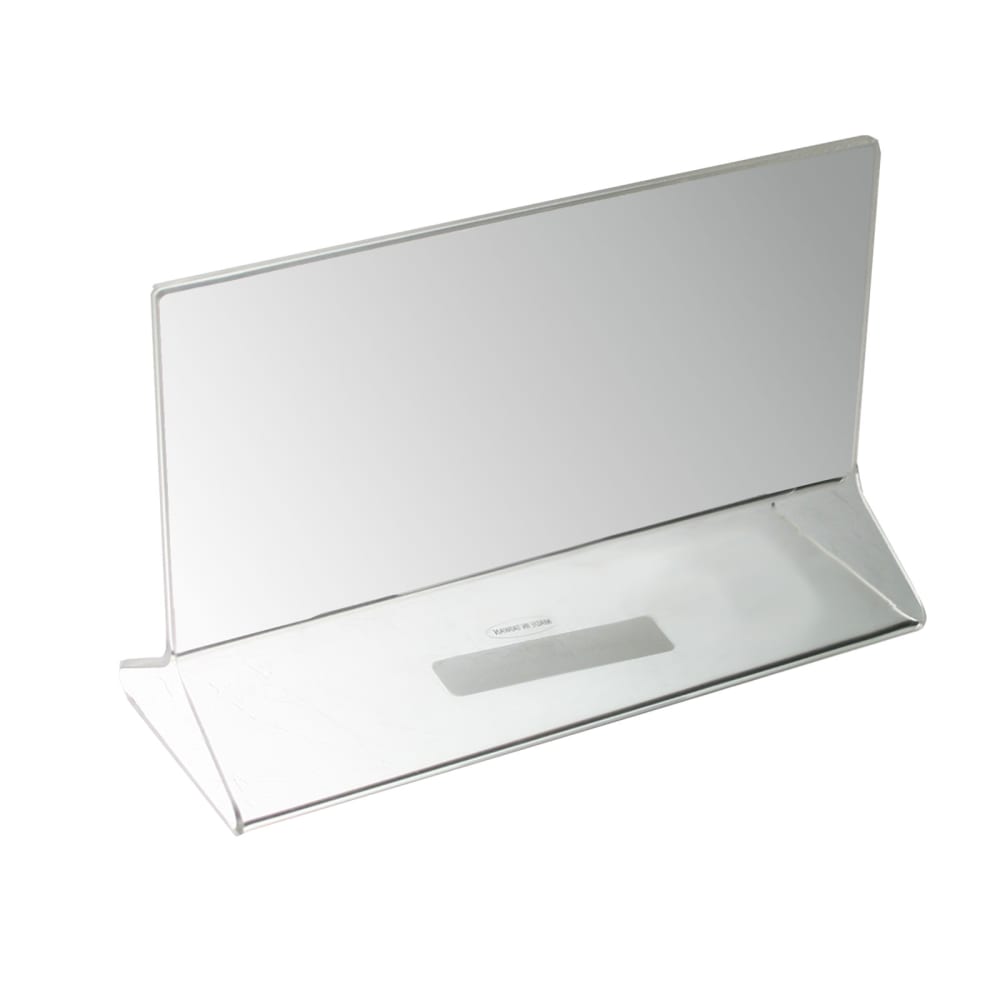 Thunder Group PLMH001 Table Card Holder - 5 1/2" x 3 1/2", Acrylic, Clear