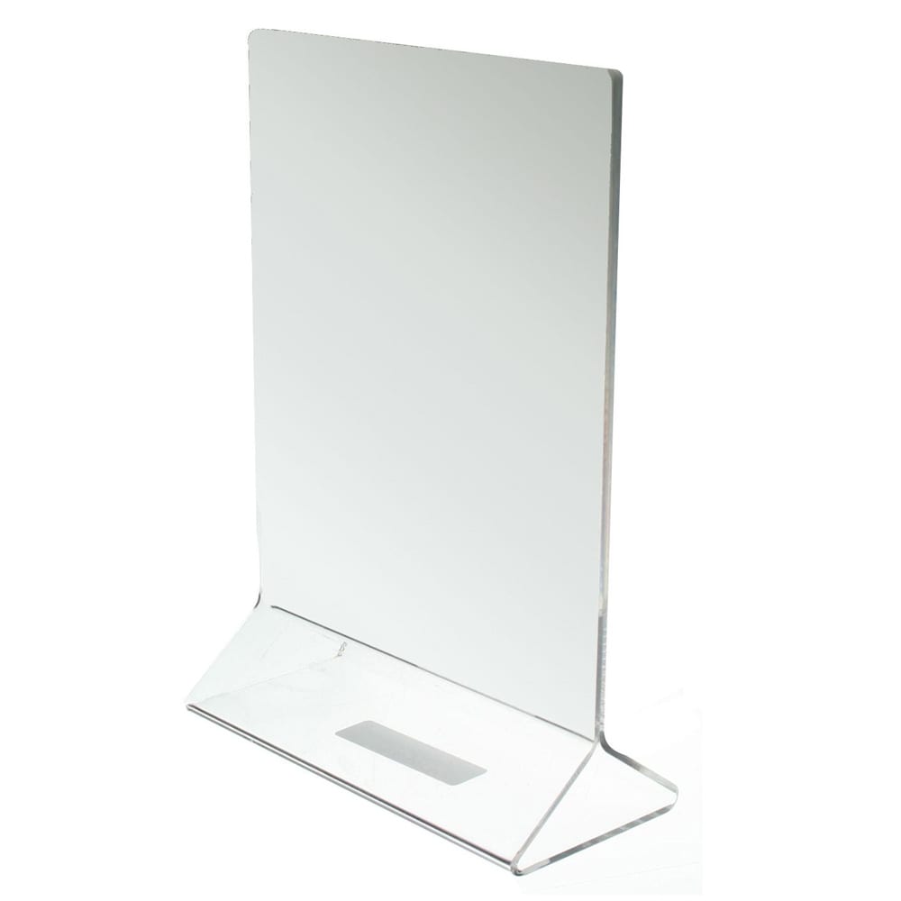 Thunder Group PLMH003 Tabletop Menu Card Holder - 5" x 7", Acrylic