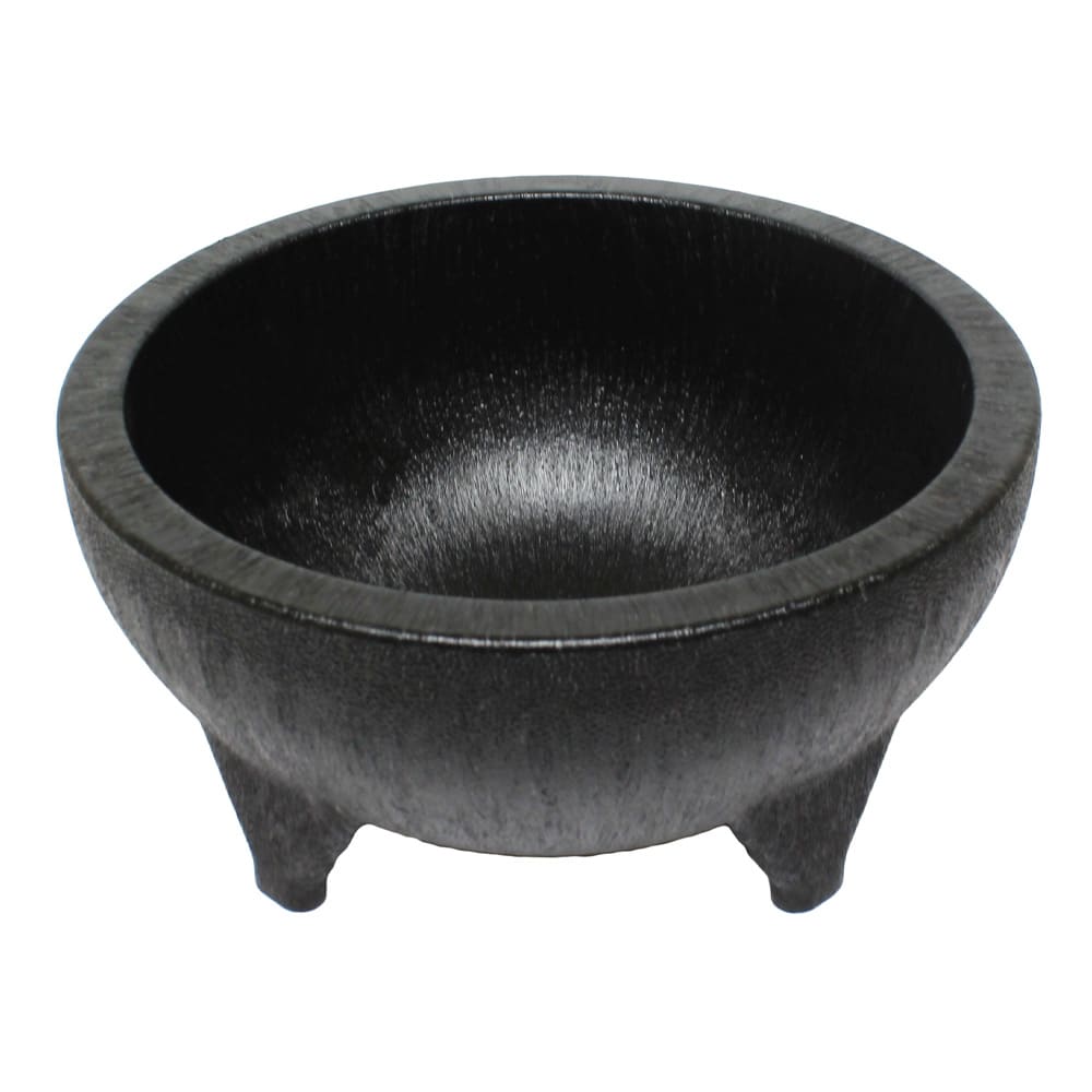 Thunder Group PLMJ056BK 56 oz Molcajete Salsa Bowl, Plastic, Black