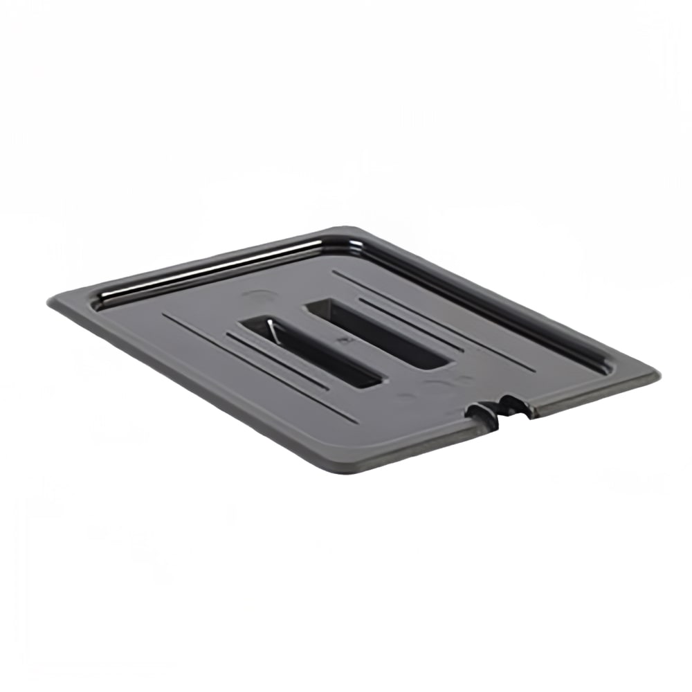 Thunder Group PLPA7120CSBK Half Size Slotted Food Pan Cover - Polycarbonate, Black