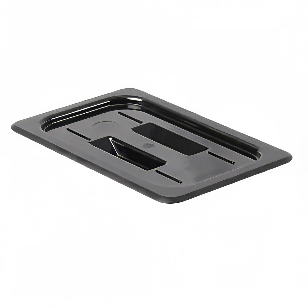 Thunder Group PLPA7140CBK Quarter Size Food Pan Cover - Polycarbonate, Black