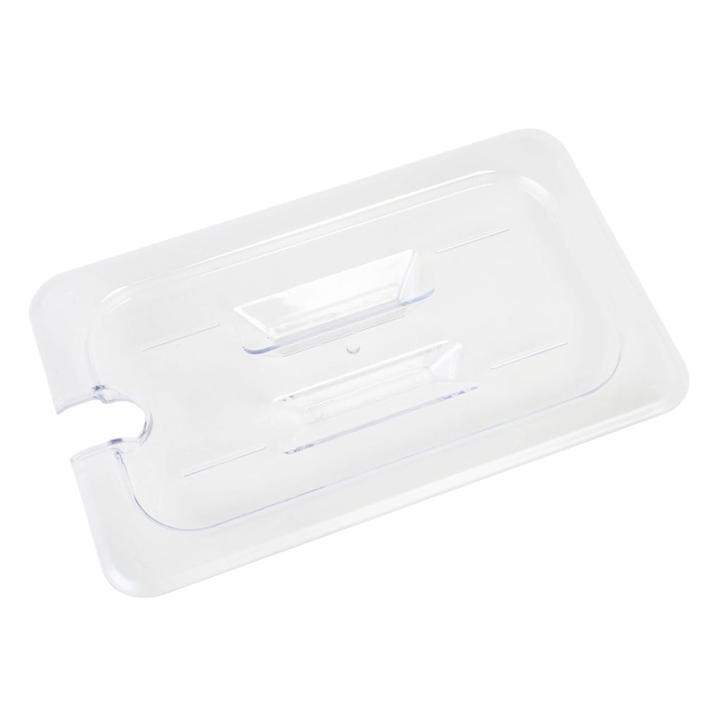 Thunder Group PLPA7140CS Quarter Size Slotted Food Pan Cover - Polycarbonate, Clear