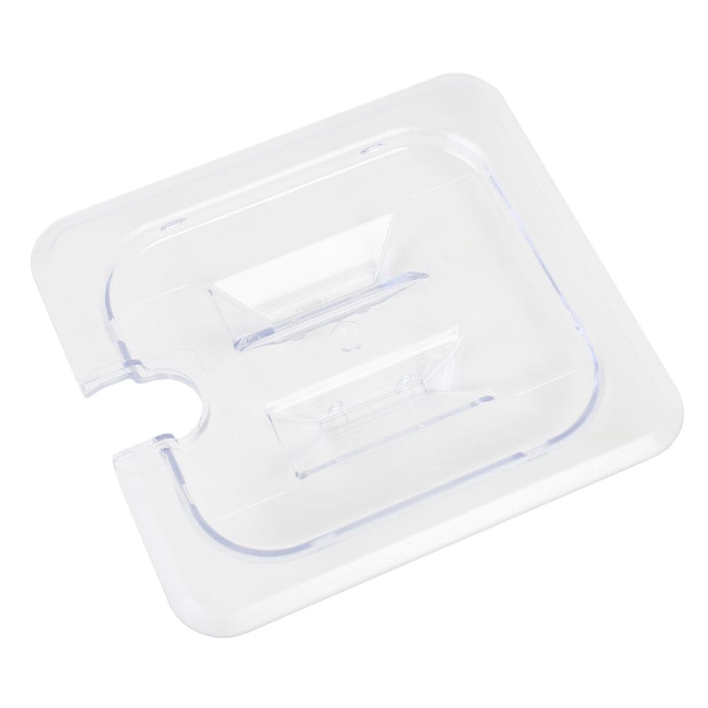 Thunder Group PLPA7160CS Sixth Size Slotted Food Pan Cover - Polycarbonate, Clear