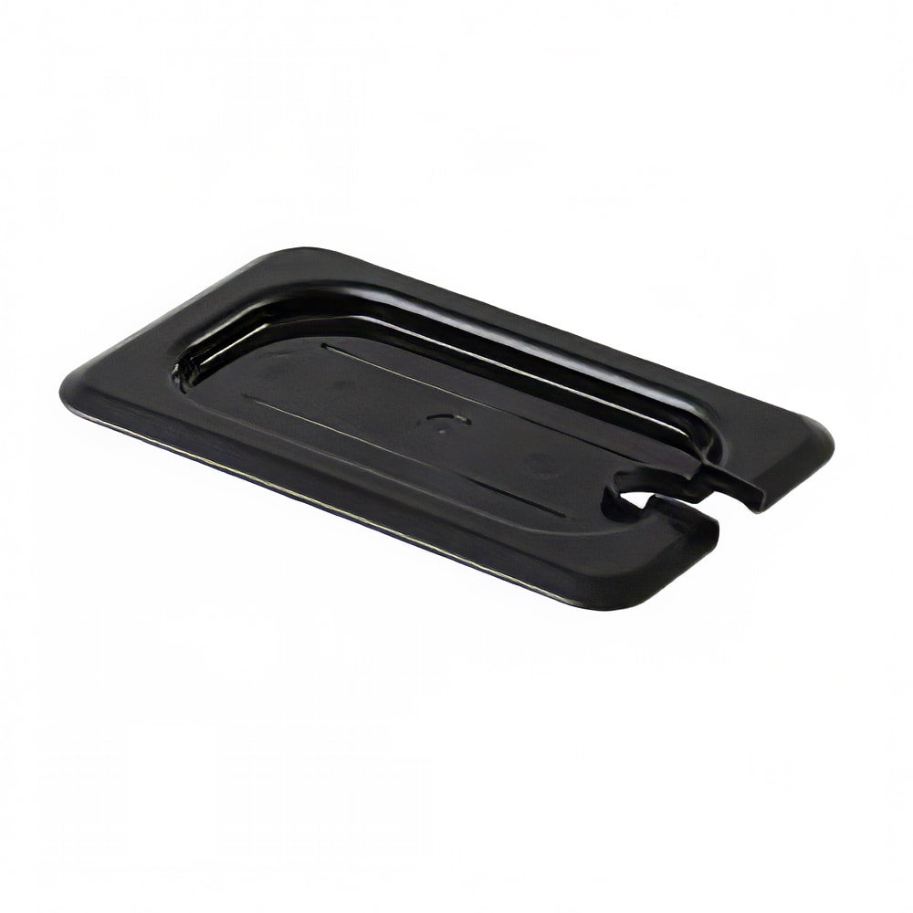 Thunder Group PLPA7190CSBK Ninth Size Slotted Food Pan Cover - Polycarbonate, Black