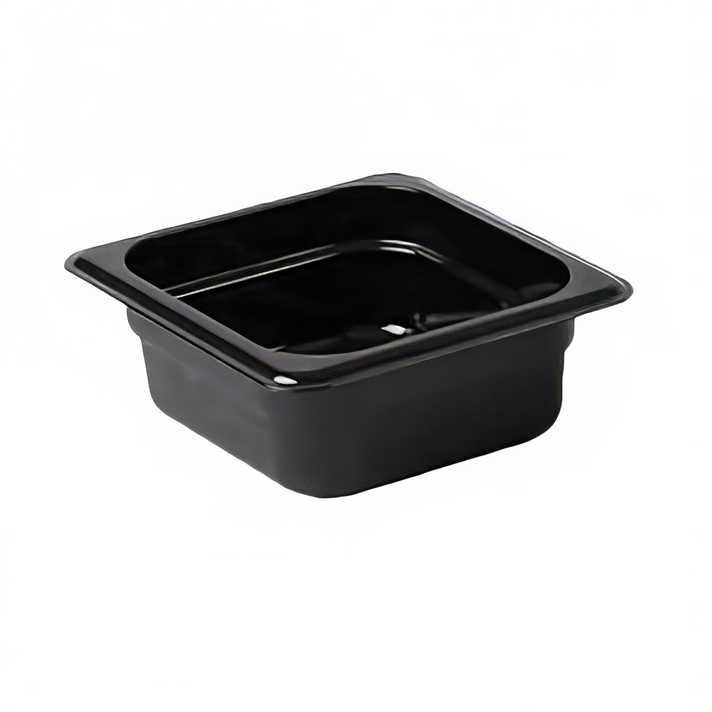 Thunder Group PLPA8162BK 2 1/2"D Sixth Size Food Pan