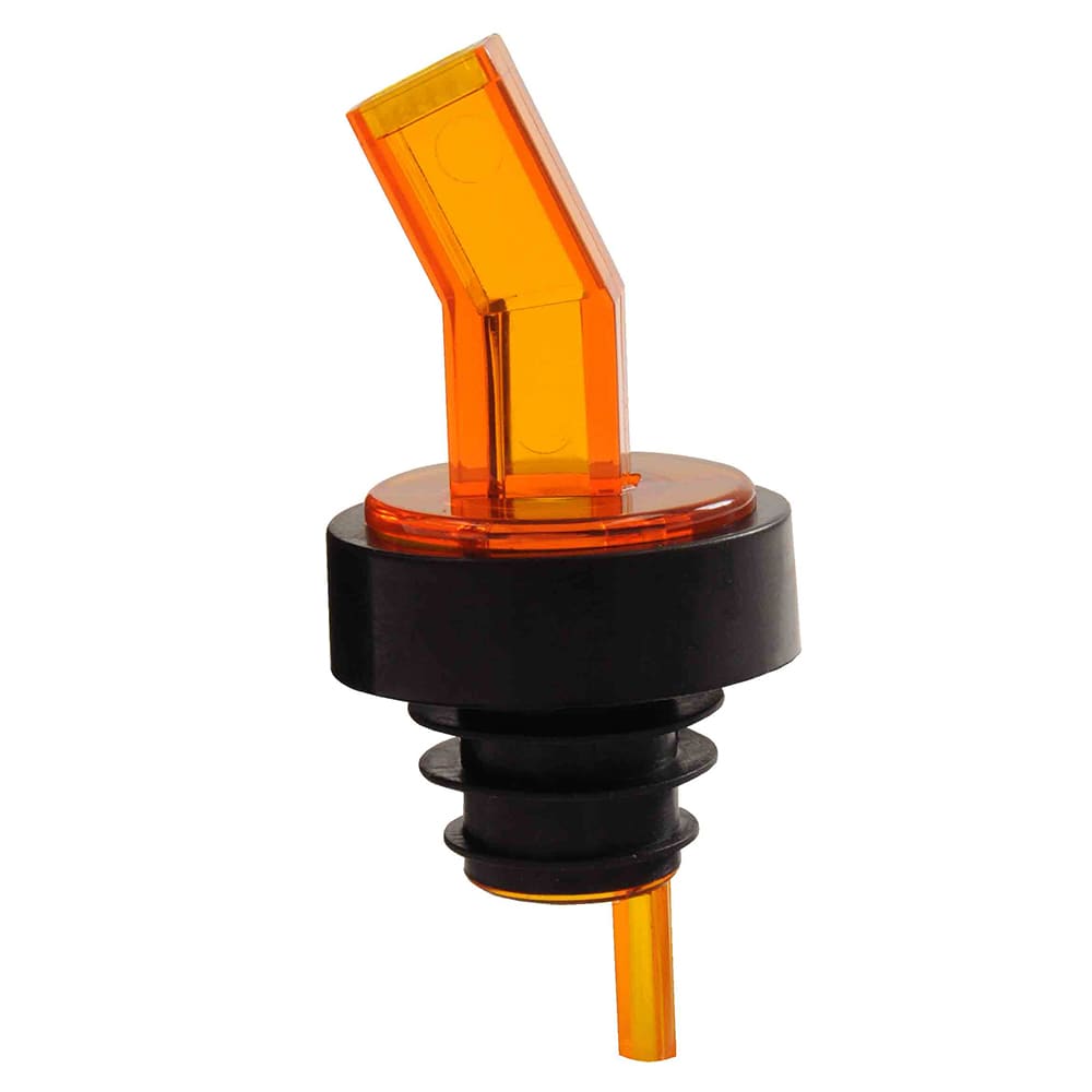 Thunder Group PLPR600AM Free Flow Liquor Pourer w/ Screen, Amber