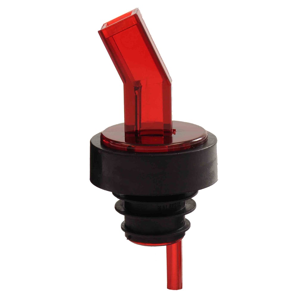 Thunder Group PLPR600RD Free Flow Liquor Pourer w/ Screen, Red