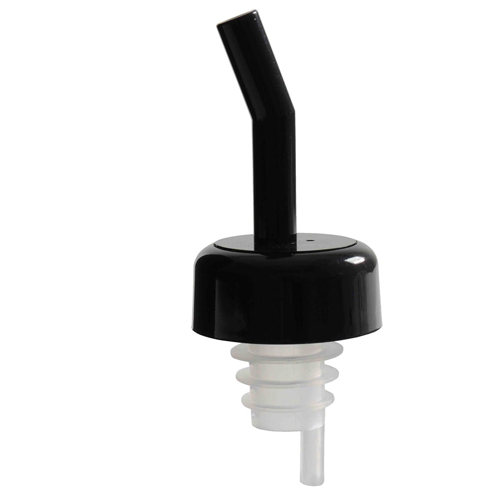 Thunder Group PLPR700BK Free Flow Liquor Pourer w/ Black Collar, Black Spout