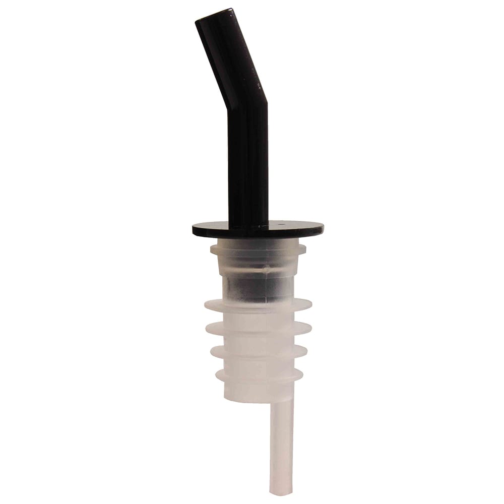Thunder Group PLPR800BK Free Flow Liquor Pourer w/ No Collar, Black Spout