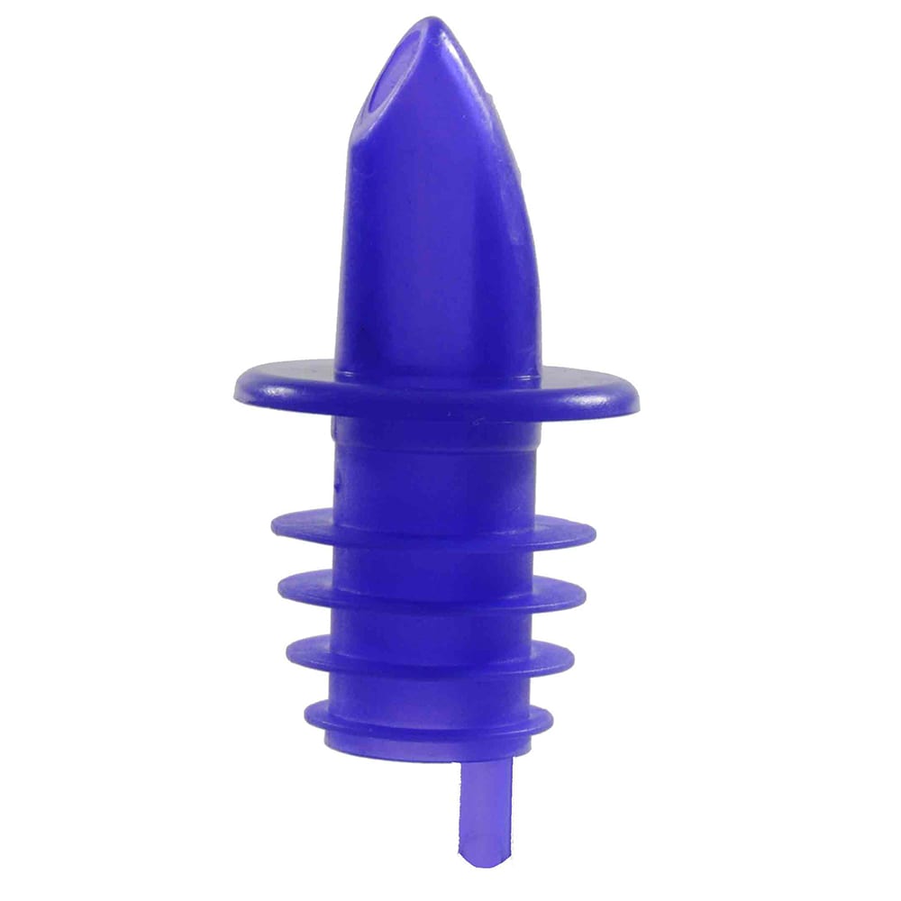 Thunder Group PLPR900BL Free Flow Liquor Pourer w/ No Collar, Blue