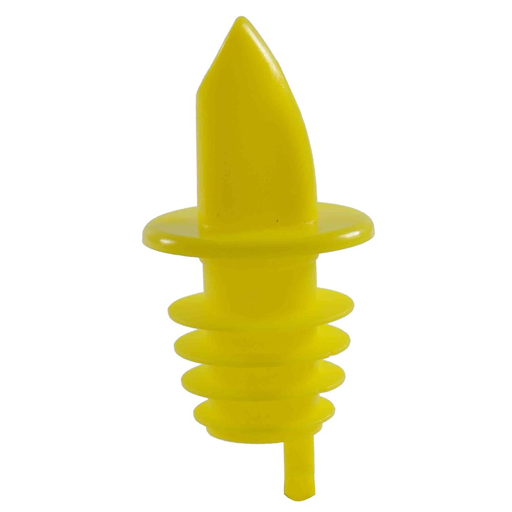 Thunder Group PLPR900YW Free Flow Liquor Pourer w/ No Collar, Yellow