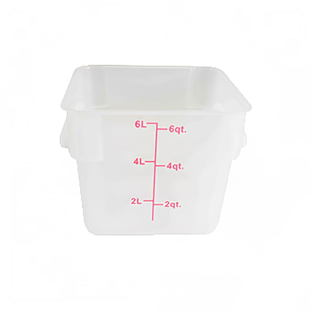 Thunder Group PLSFT006TL 6 qt Square Food Storage Container - Polypropylene, Translucent
