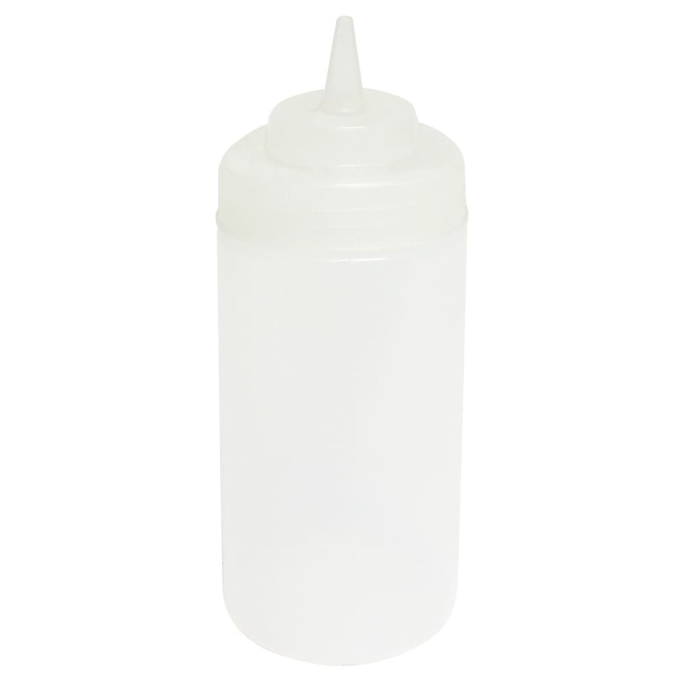 Thunder Group PLTHSB016CW 16 oz Wide Mouth Squeeze Bottle - Plastic, Clear