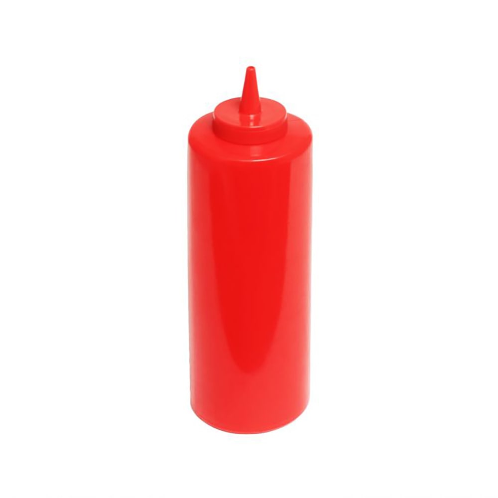 Thunder Group PLTHSB024R 24 oz Plastic Squeeze Bottle, Red