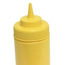Thunder Group PLTHSB024YW 24 oz Wide Mouth Squeeze Bottle - Plastic, Yellow thumbnail 2