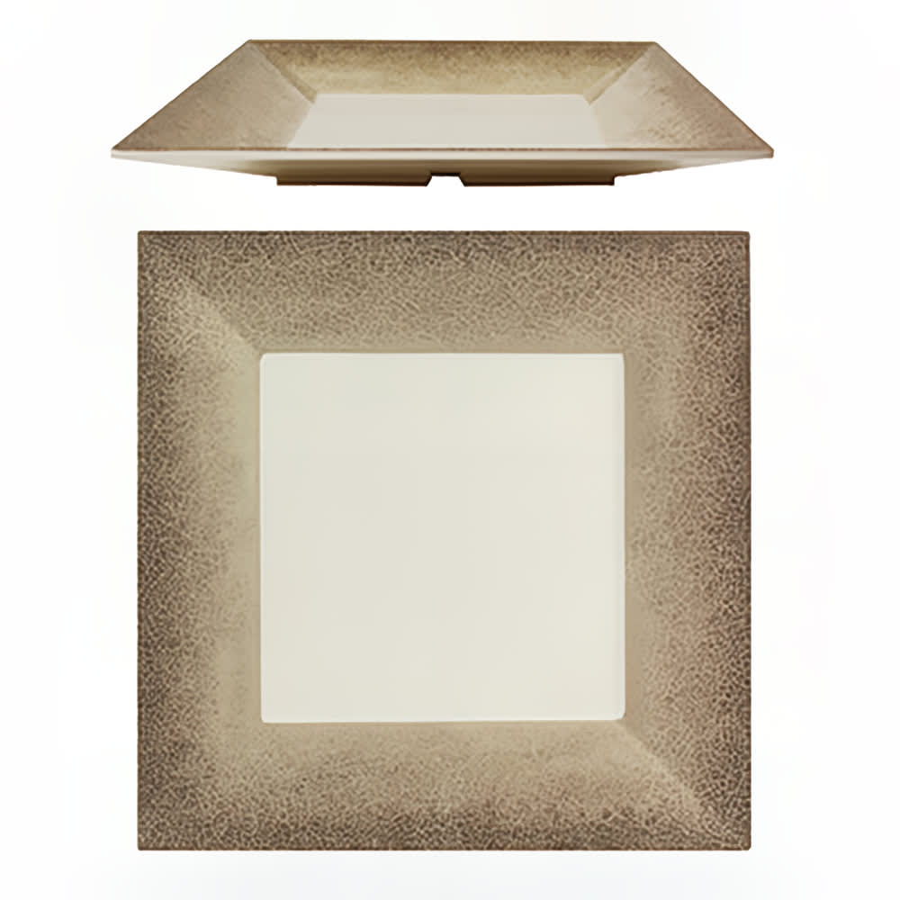 Thunder Group SD3206J 6" Square Melamine Dessert Plate, Beige