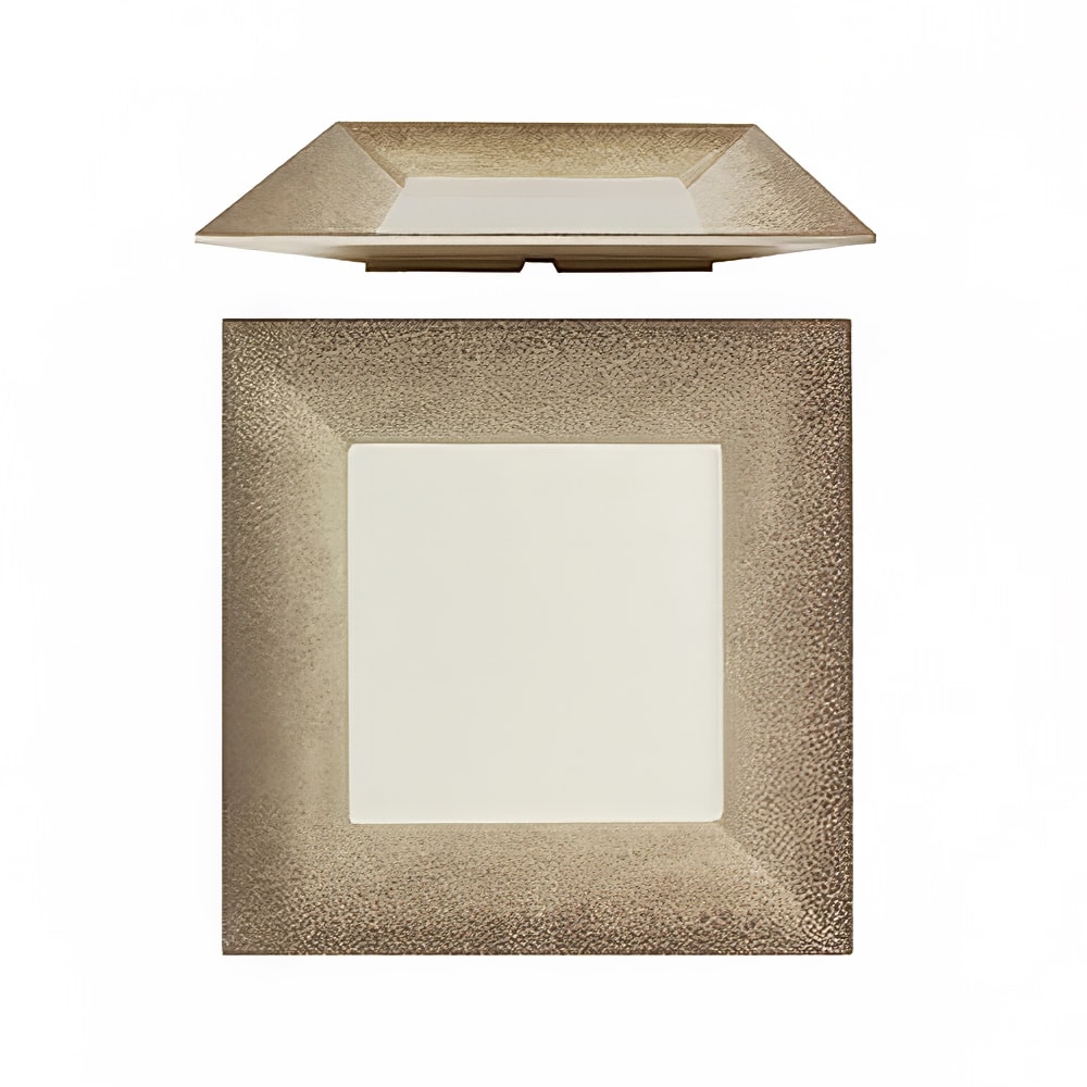 Thunder Group SD3216J 16" Square Melamine Dinner Plate, Beige