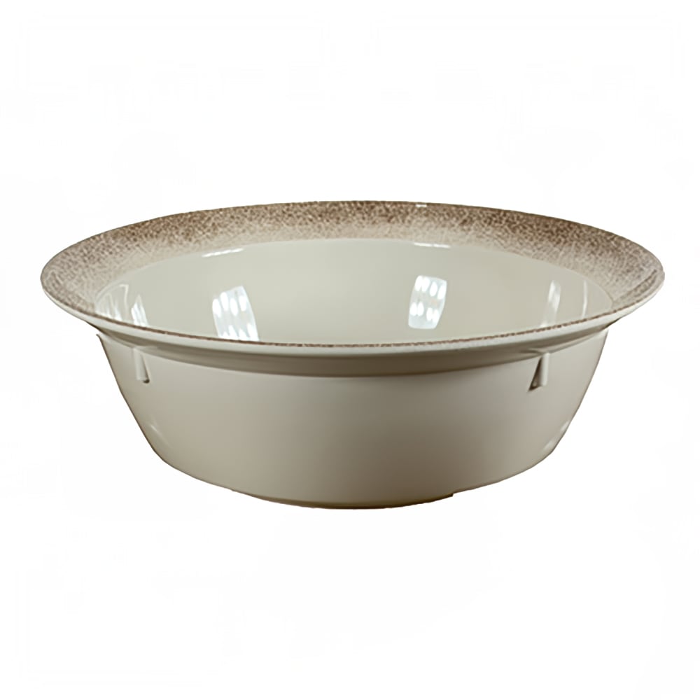 Thunder Group SD6015J 192 oz Round Melamine Serving Bowl, Beige