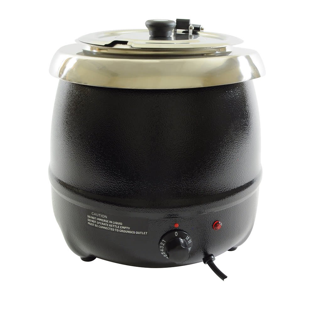 Thunder Group SEJ35000C 10 1/2 qt Countertop Soup Warmer w/ Adjustable Temperature Controls, 120v