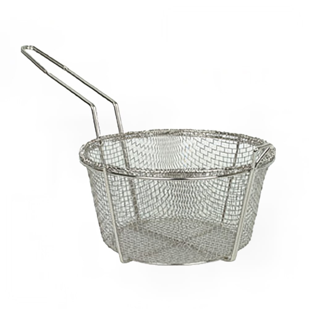 Thunder Group SLFB003 Fryer Basket w/ Uncoated Handle & Front Hook, 8 3/4"D x 4 5/8"H
